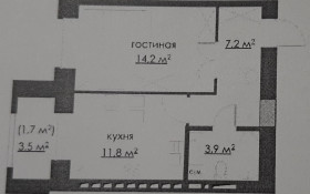 Продажа 1-комнатной квартиры, 40 м, Муканова, дом 78