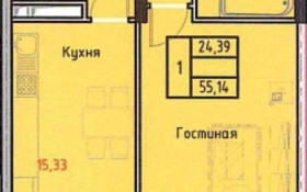 Продажа 1-комнатной квартиры, 54 м, Арайлы