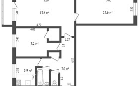 Продажа 3-комнатной квартиры, 56.3 м, Жумабаева, дом 108